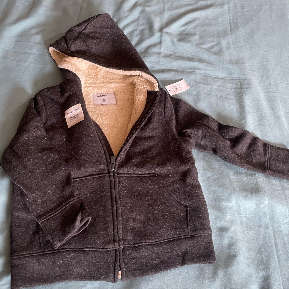 Toddler Sherpa lined sweater